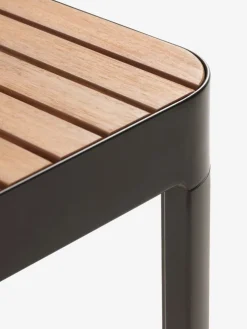 SIRDAL + SIRDALMesa SIRDAL L149 madera dura + 4 sillas SIRDAL gris