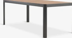 SIRDAL + SIRDALMesa SIRDAL L211 madera dura + 4 sillas SIRDAL gris