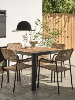 SIRDALMesa de jardín SIRDAL A91xL91 madera dura