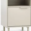 SKAVEMesita de noche SKAVE 1 puerta beis