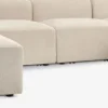SKEJBYSofá modular SKEJBY 5 plazas chaise longue/abierto beis