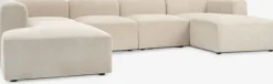 SKEJBYSofá modular SKEJBY 5 plazas chaise longue/abierto beis