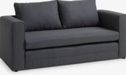 SKILLEBEKKSofá cama SKILLEBEKK tela gris oscuro