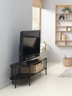 SNESLEVMueble TV SNESLEV 1 estante negro