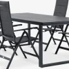 SONNERUP + MYSENMesa SONNERUP L215 + 4 sillas MYSEN gris