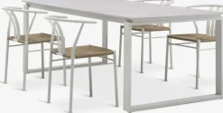 SONNERUP + TAGMARKMesa SONNERUP L215 + 4 sillas TAGMARK beis