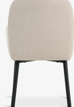 SOTTRUPSilla de comedor SOTTRUP tela beis/negro