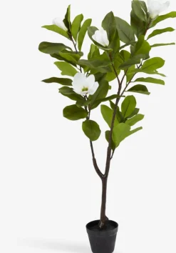 SPINDELPlanta artificial SPINDEL A120cm verde/blanco magnolia