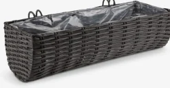 STEINTROSTJardinera para balcón STEINTROST A18xL50xA16 negro
