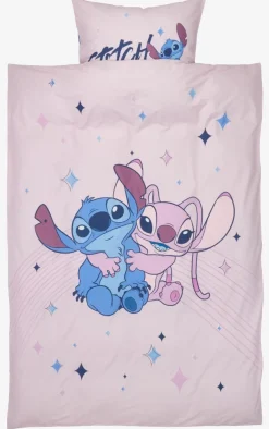 STITCHJuego funda nórdica STITCH 155x220 rosa