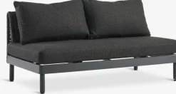 STORLIEN + VOSSConjunto jardín STORLIEN travertino + VOSS 2 plazas negro
