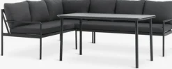 STROEMSTADConjunto muebles jardín STROEMSTAD 6 plazas negro