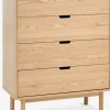 STUBBERUPCómoda STUBBERUP 4 cajones roble natural