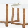 SVENSTRUPMesas nido SVENSTRUP Ø60/50 blanco/roble natural juego de 2