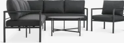 TAERNABYConjunto muebles jardín TAERNABY 7 plazas negro