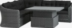 TAMBOHUSEConjunto muebles jardín TAMBOHUSE 5 plazas gris