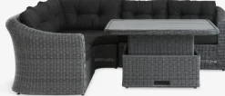 TAMBOHUSEConjunto muebles jardín TAMBOHUSE 5 plazas gris