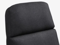 TANKEDALSillón reclinable con reposapiés TANKEDAL tela gris oscuro