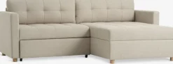 TEGLHUSESofá cama con chaise longue TEGLHUSE tela beis