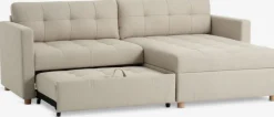 TEGLHUSESofá cama con chaise longue TEGLHUSE tela beis