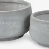 TERASSEMacetero TERASSE Ø44/36 gris juego de 2