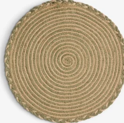 TETTEGRASMantel individual TETTEGRAS Ø37 natural/verde