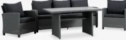 THISEConjunto muebles jardín THISE 5 plazas gris