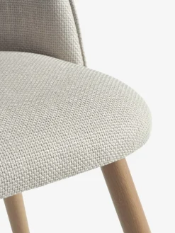 THORUPSilla de comedor THORUP tela beis/color roble natural