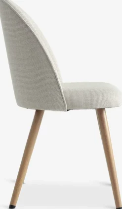 THORUPSilla de comedor THORUP tela beis/color roble natural