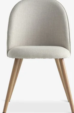 THORUPSilla de comedor THORUP tela beis/color roble natural