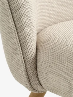 THORUPSillón THORUP tela beis/color roble