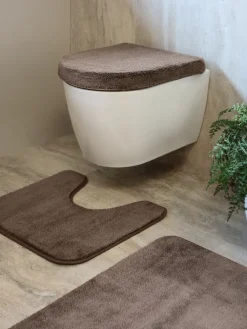 TIMSFORSBASICJuego alfombrillas baño TIMSFORS juego de 3 arena oscuro
