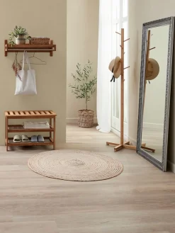 TOMMERUPBanco TOMMERUP con estantes roble natural