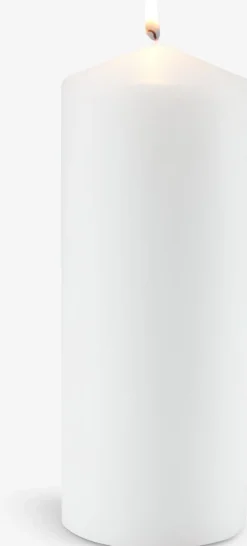 TORALFVela pilar TORALF Ø8xA20 cm blanco