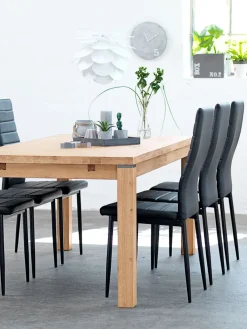 TOREBYSilla de comedor TOREBY polipiel negro/negro