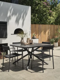 TRILLEVALLENSilla apilable TRILLEVALLEN negro