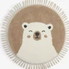 TURTAlfombra TURT Ø90 beis/blanco