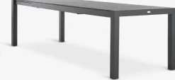TYDAL + ORKANGERMesa TYDAL L208/272 negro + 4 sillas ORKANGER natural