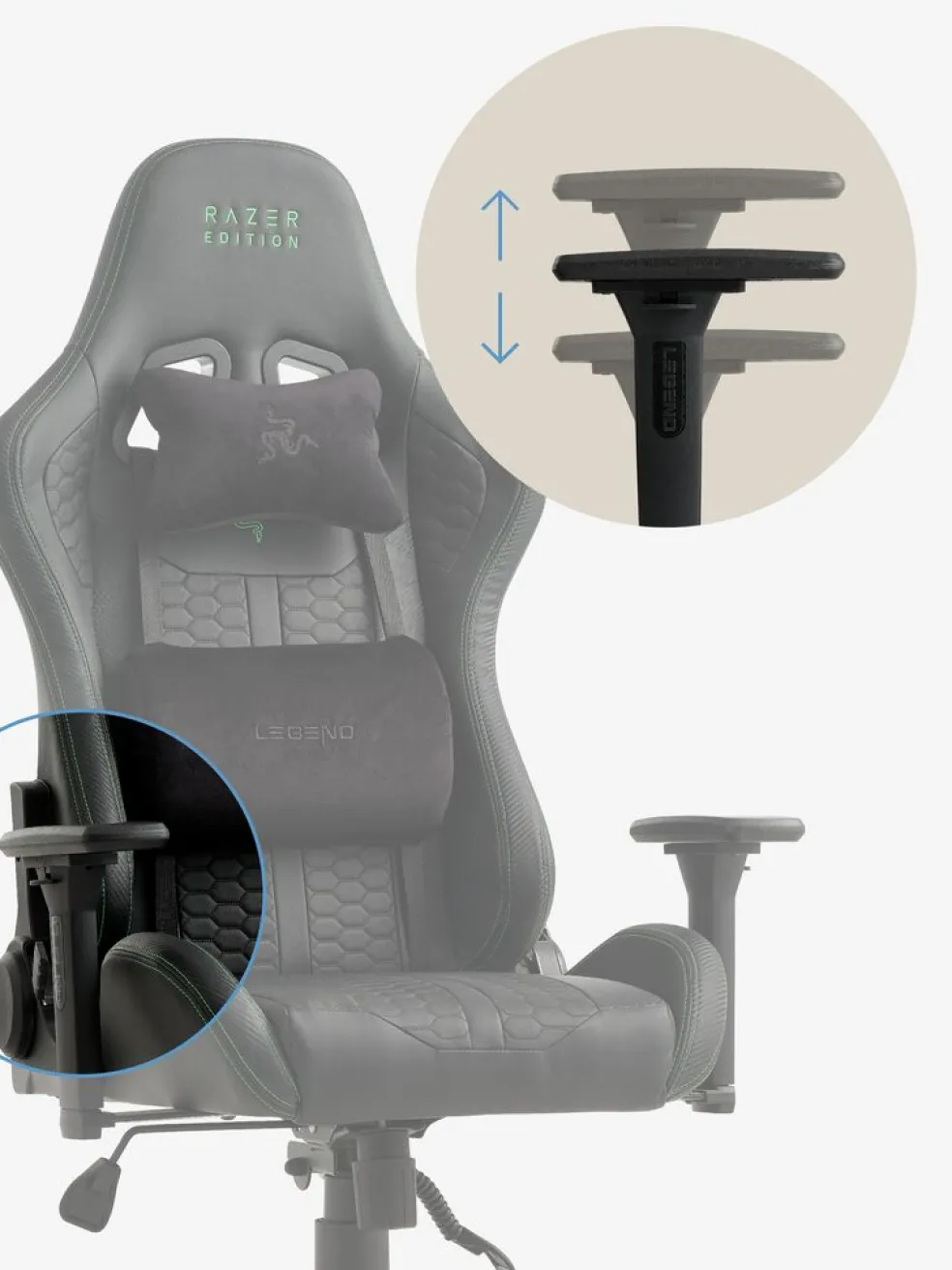 TYPE Z – RAZER EDITION™ BY LEGENDSilla gaming TYPE Z RAZER ed.™ LEGEND