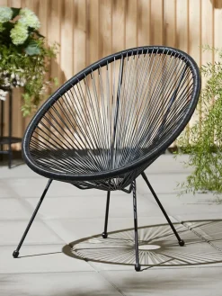 UBBERUPSillón de exterior UBBERUP negro
