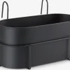 UGLEJardinera balcón UGLE A23xL37xA22 negro