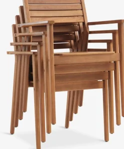 ULBJERG + HAMRAMesa ULBJERG L214/297 + 4 sillas HAMRA madera dura