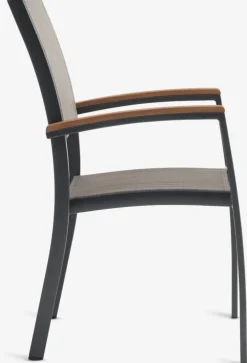 ULBJERG + SIRDALMesa ULBJERG L214/297 madera dura + 4 sillas SIRDAL gris