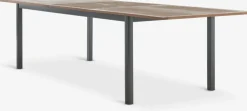 ULBJERG + SIRDALMesa ULBJERG L214/297 madera dura + 4 sillas SIRDAL gris