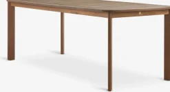 UVDAL + GAMMELBYMesa UVDAL L223 madera dura + 4 sillas GAMMELBY gris