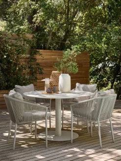 VAMDRUPMesa de jardín VAMDRUP Ø120 beis