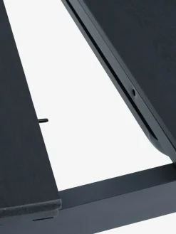 VATTRUP + MYSENMesa VATTRUP L172/276 negro + 4 sillas MYSEN gris