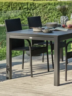 VATTRUPMesa de jardín VATTRUP A95xL172/276 negro