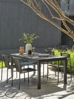 VATTRUPMesa de jardín VATTRUP A95xL172/276 negro