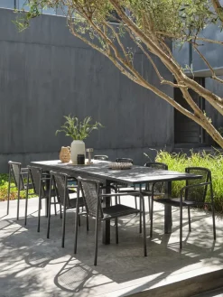 VATTRUPMesa de jardín VATTRUP A95xL172/276 negro